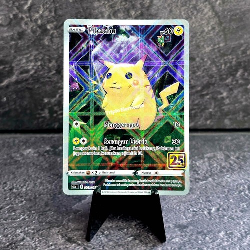 Pikachu 001 028 carta pokemon - pikachu, 001/028